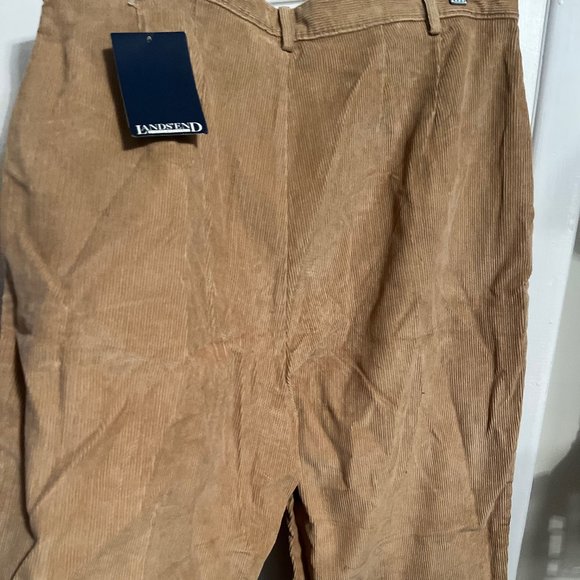 NWT LANDS END LIGHT BROWN WOMENS CORDS SZ 18W - Picture 3 of 5